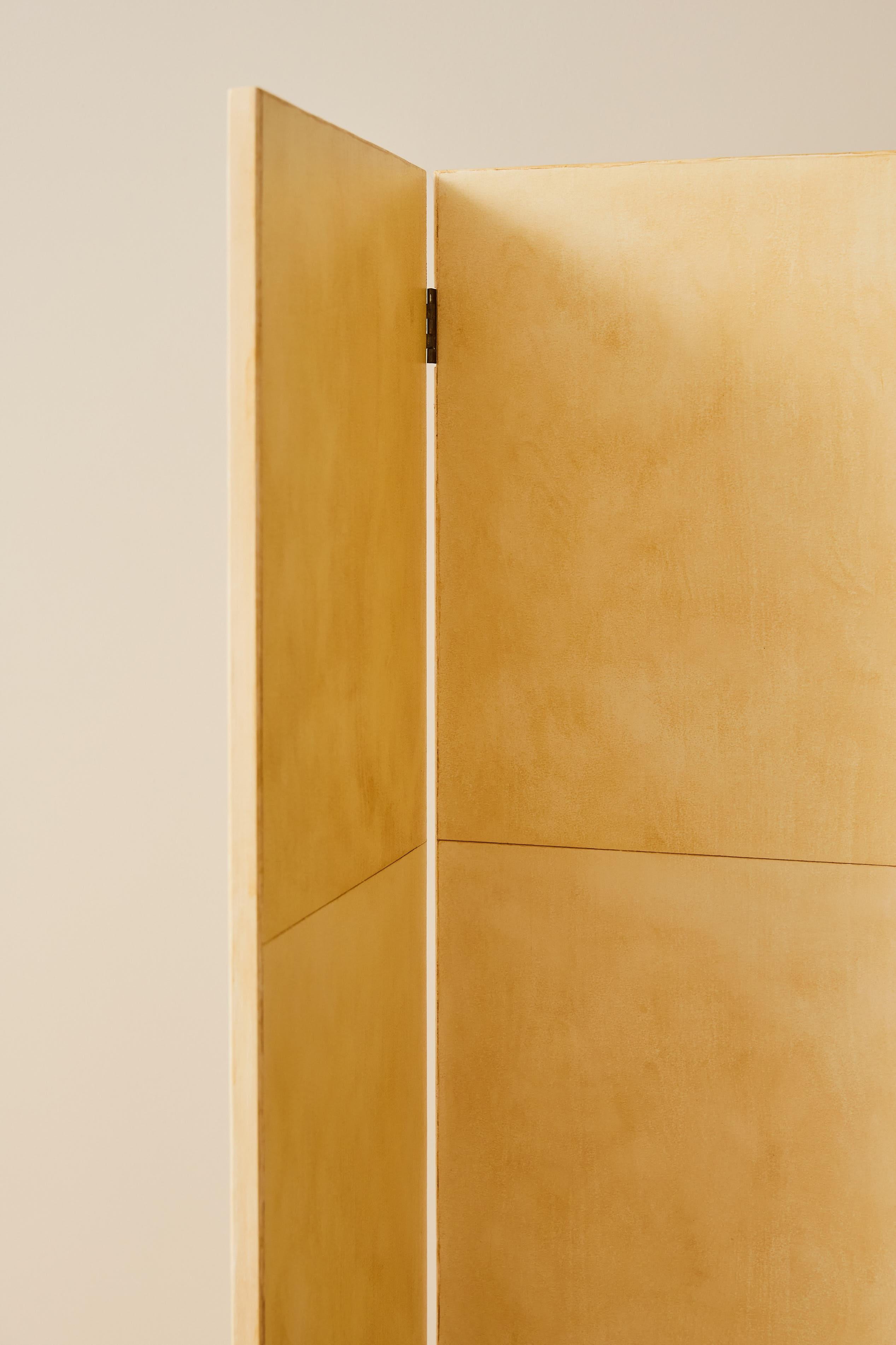 Italian Parchment Screen in the style of Aldo Tura For Sale at 1stDibs
