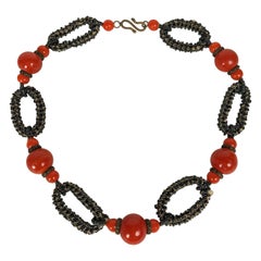 Italian Pate de Verre Seed Bead Chain