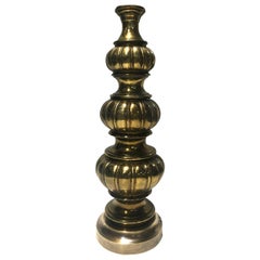 Italian Patinated Bronze Table Lamp