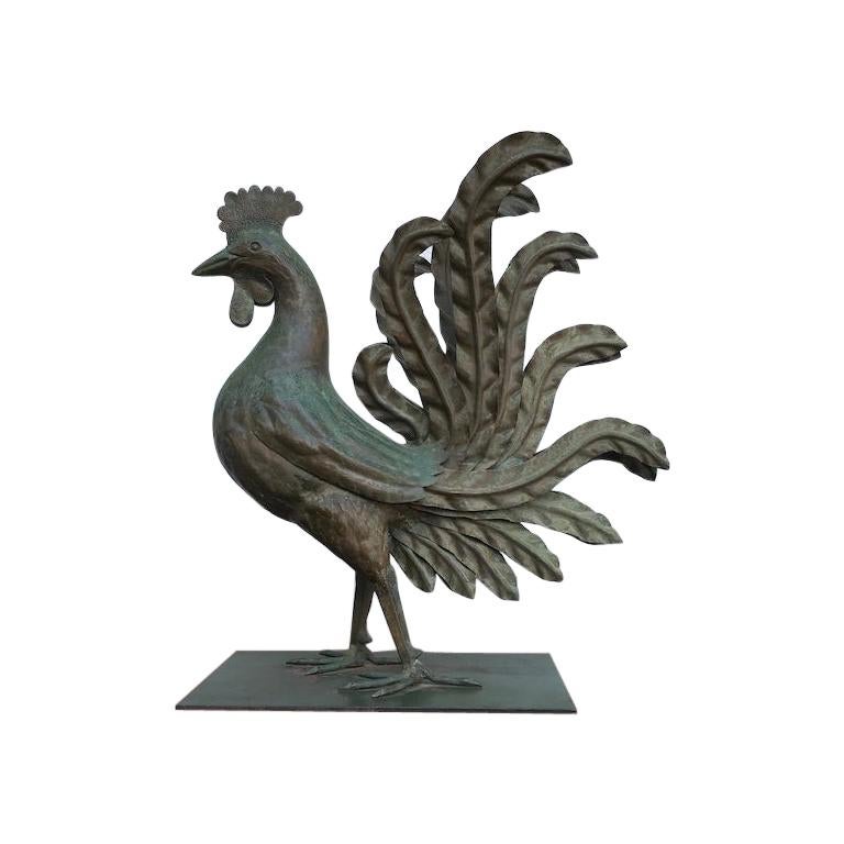Iron and Tin Rooster Movie Prop from "The Cincinnati Kid" For Sale