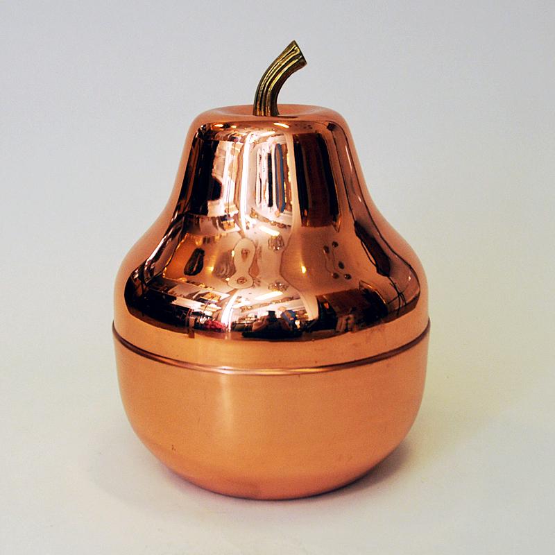 Late 20th Century Italian Pear Shaped Copper Champagne and Wine Cooler, 1970s