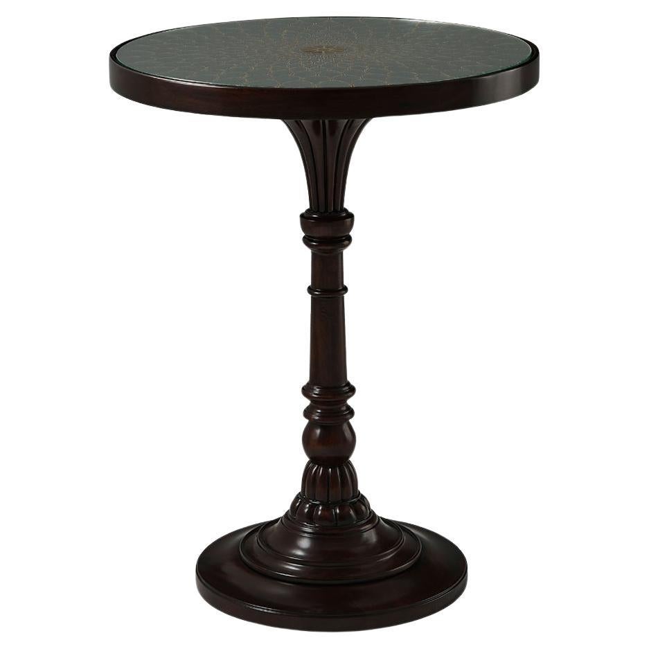 Italian Pedestal Accent Table For Sale