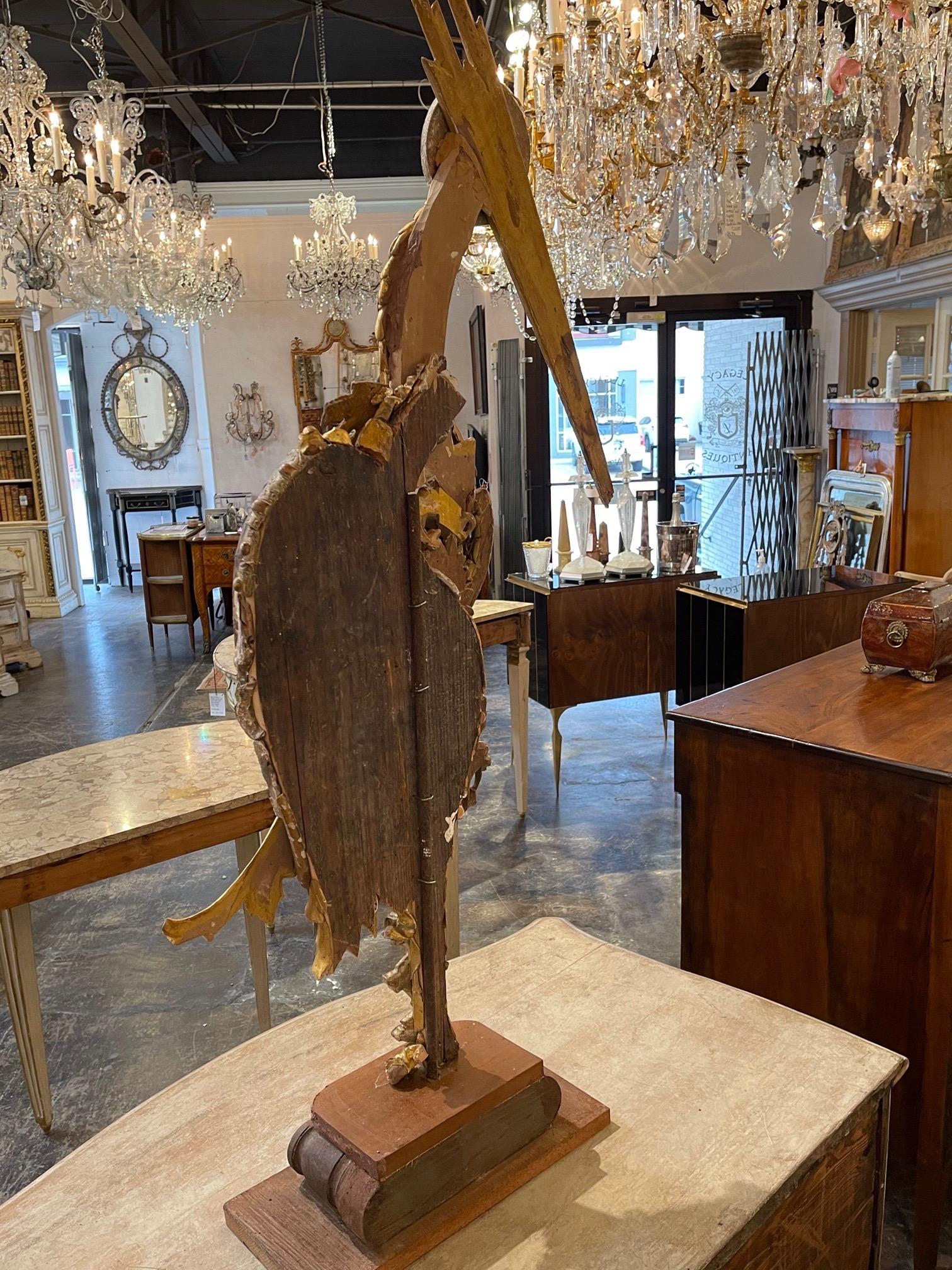 Italian Pelican Sculpture Made from 18th and 19th Century Wood Fragments 2