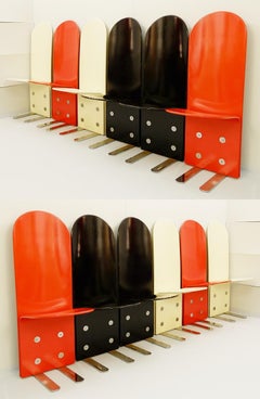 Italian Pellicano Chairs by Luigi Saccardo for Arrmet, 1970s, Set of 12