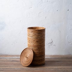 Italian Pencil Reed Umbrella Stand, c.1970