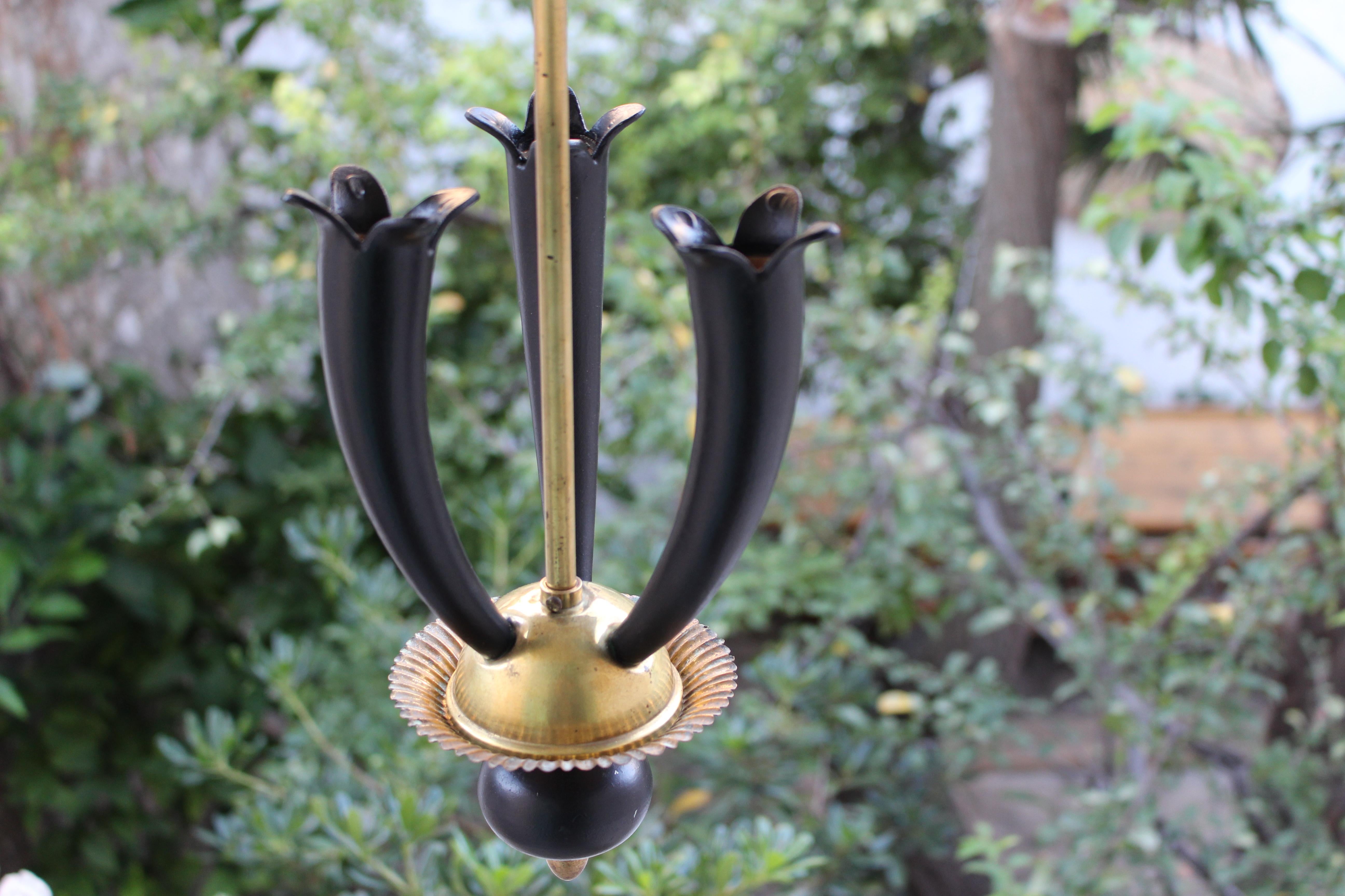Brass Italian Pendant Attributed to Guglielmo Ulrich