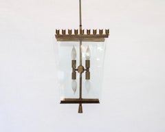 Lampadario a sospensione italiano Attribuito a Fontana Arte circa 1940