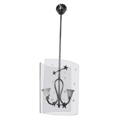 Pendentif italien à la manière de Fontana Arte