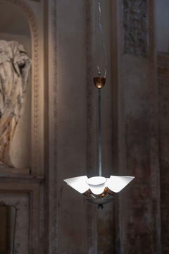 Lampe suspendue italienne, années 1940