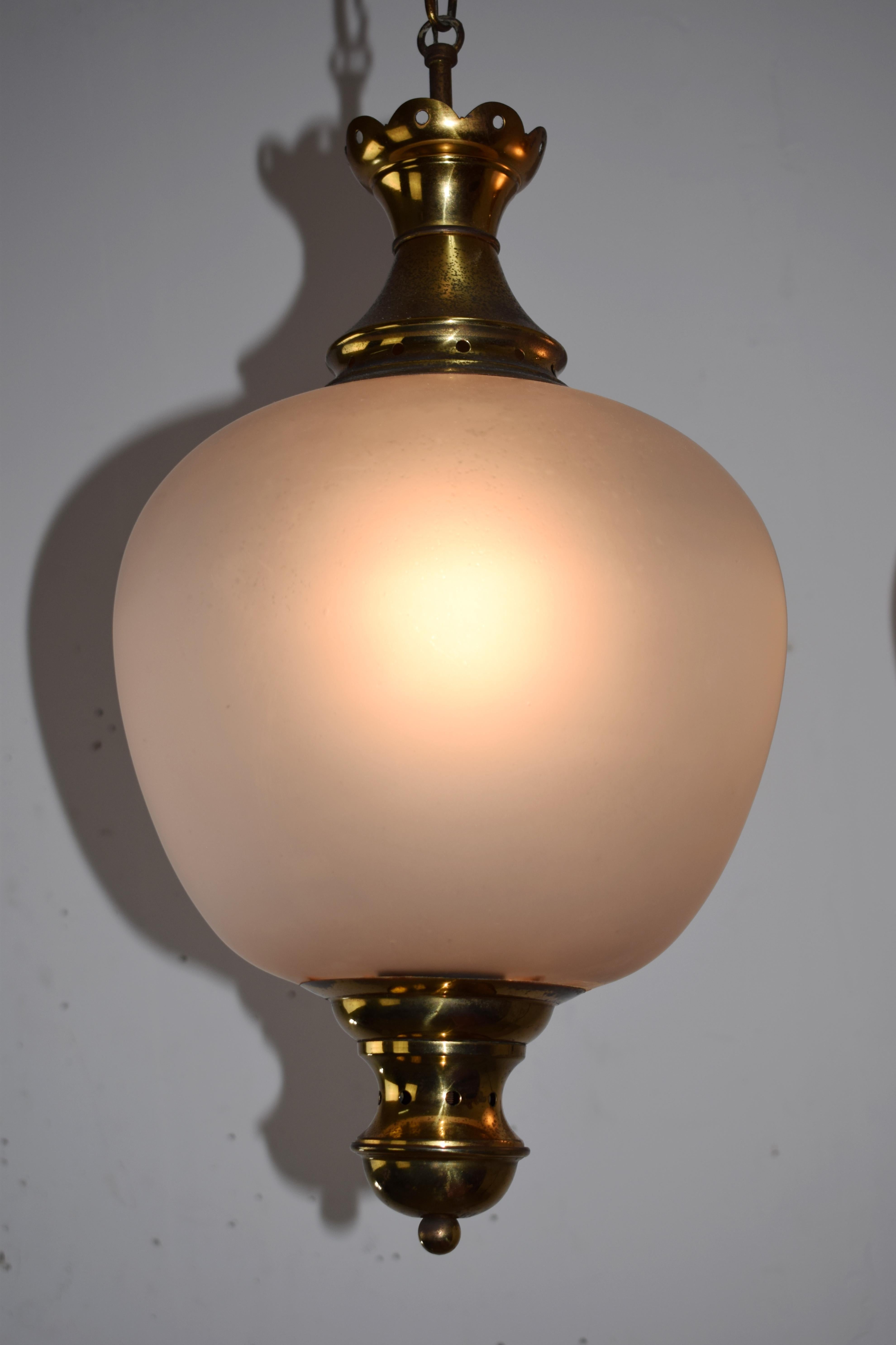 Italian pendant lamp by Luigi Caccia Dominioni, 1970s.
Dimensions: H= 80 cm; D= 28 cm.