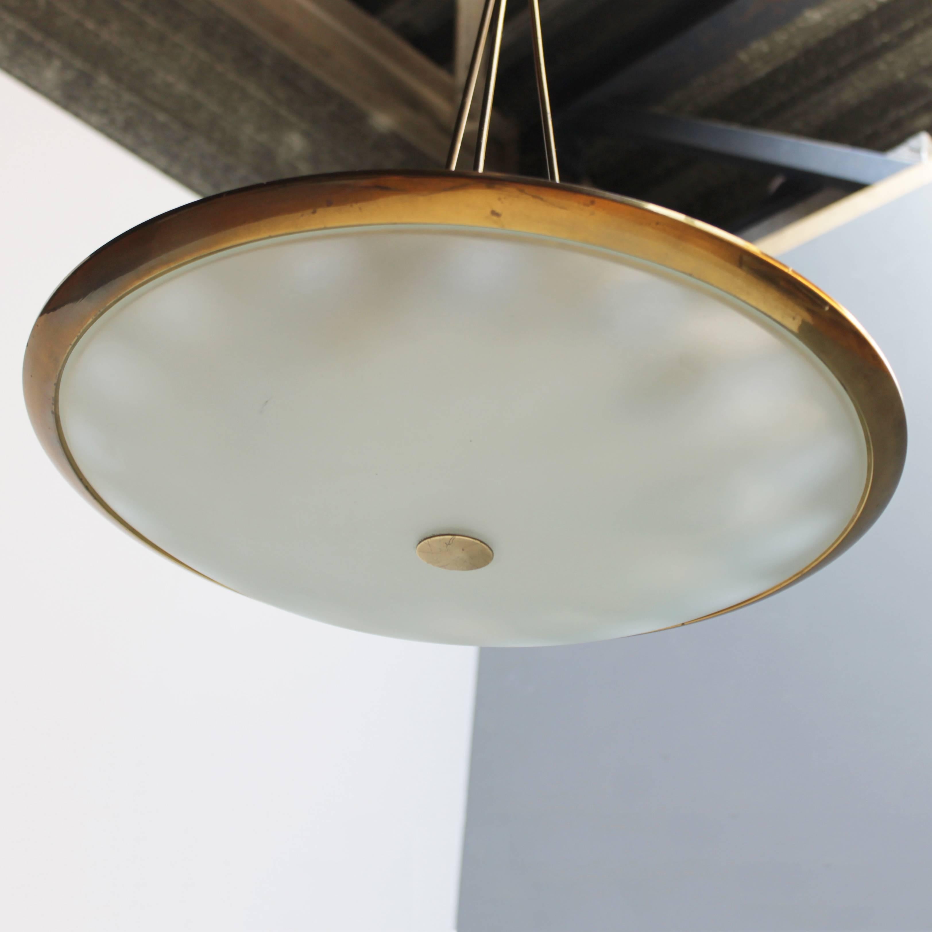 Italian Pendant Lamp by Lumen Milano For Sale 2
