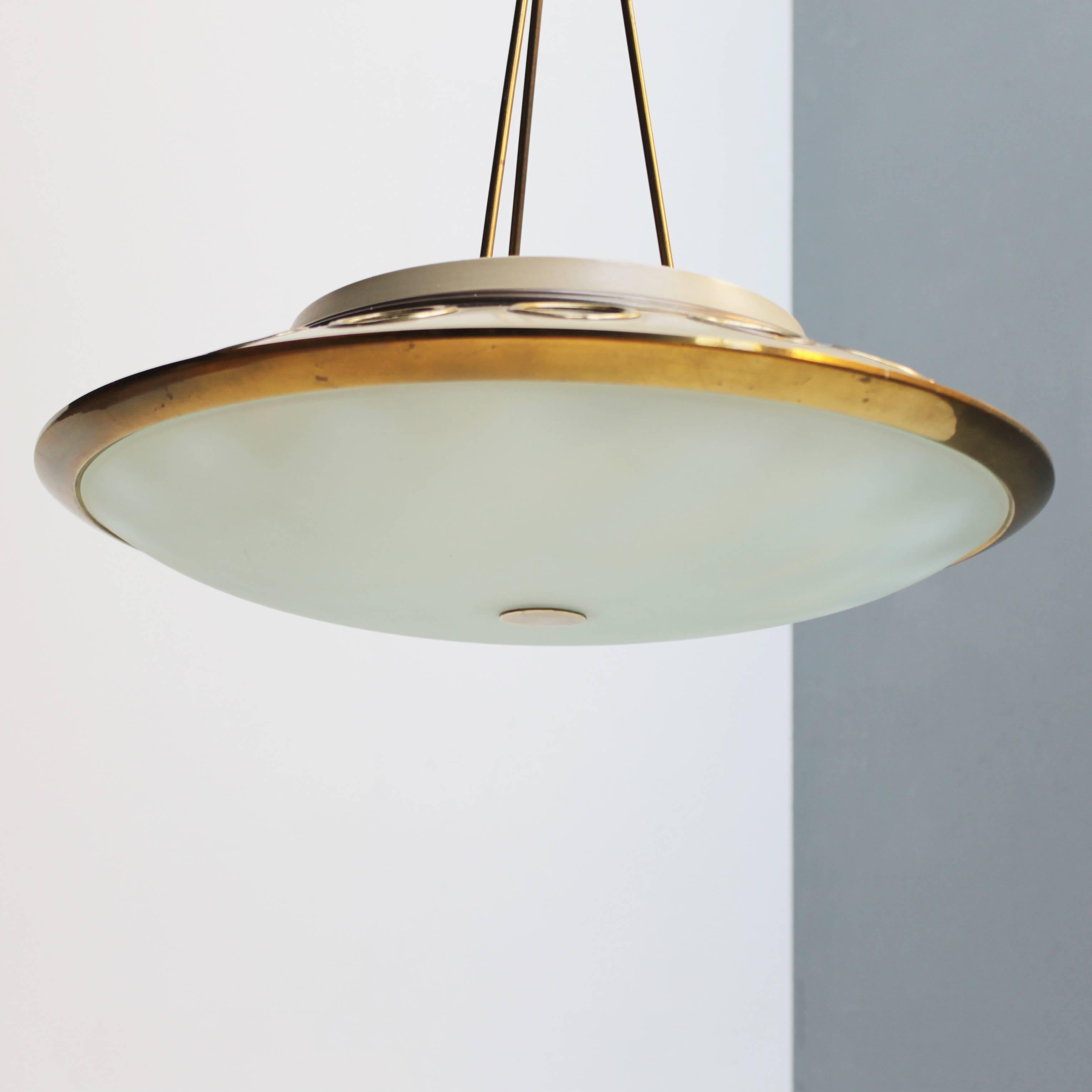 Italian Pendant Lamp by Lumen Milano For Sale 3