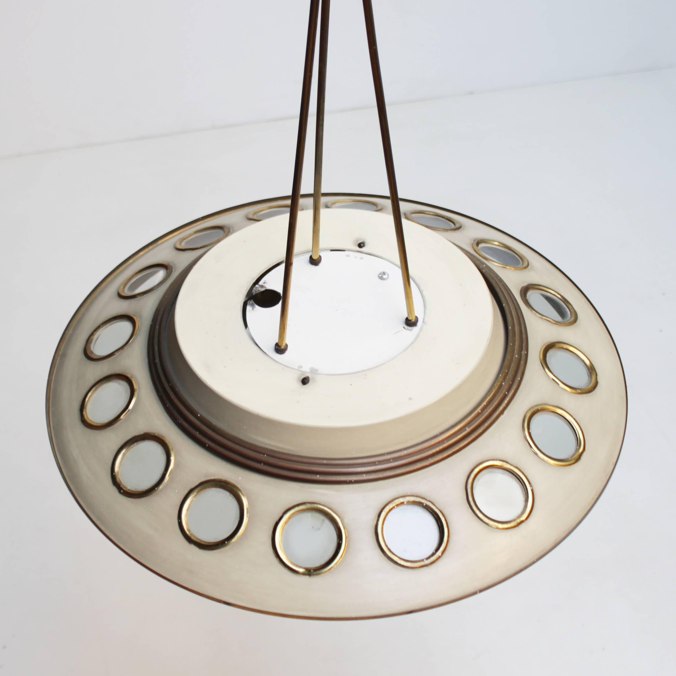 Mid-Century Modern Italian Pendant Lamp by Lumen Milano For Sale