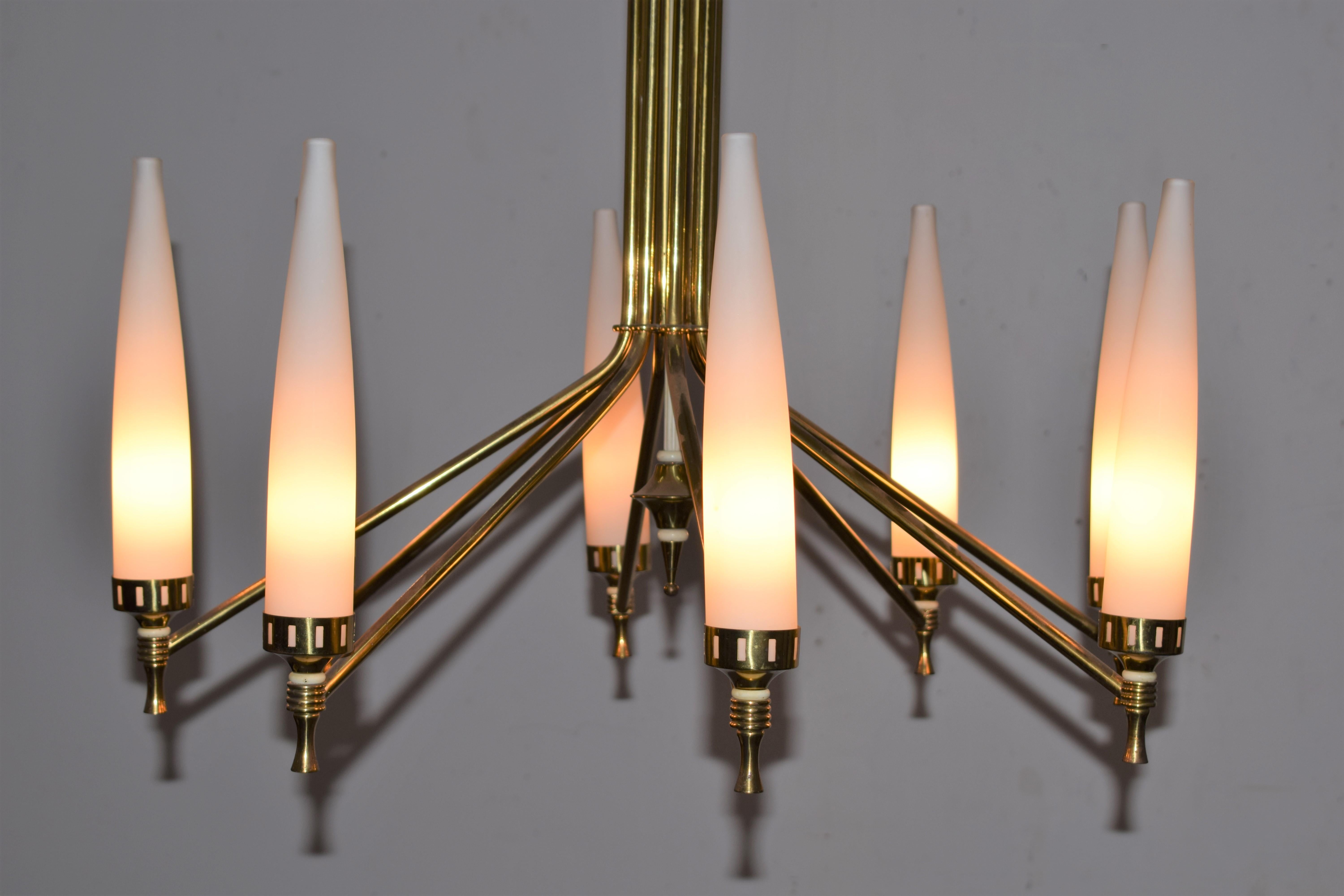 Italian Pendant Lamp by Stilnovo, 1950s 1