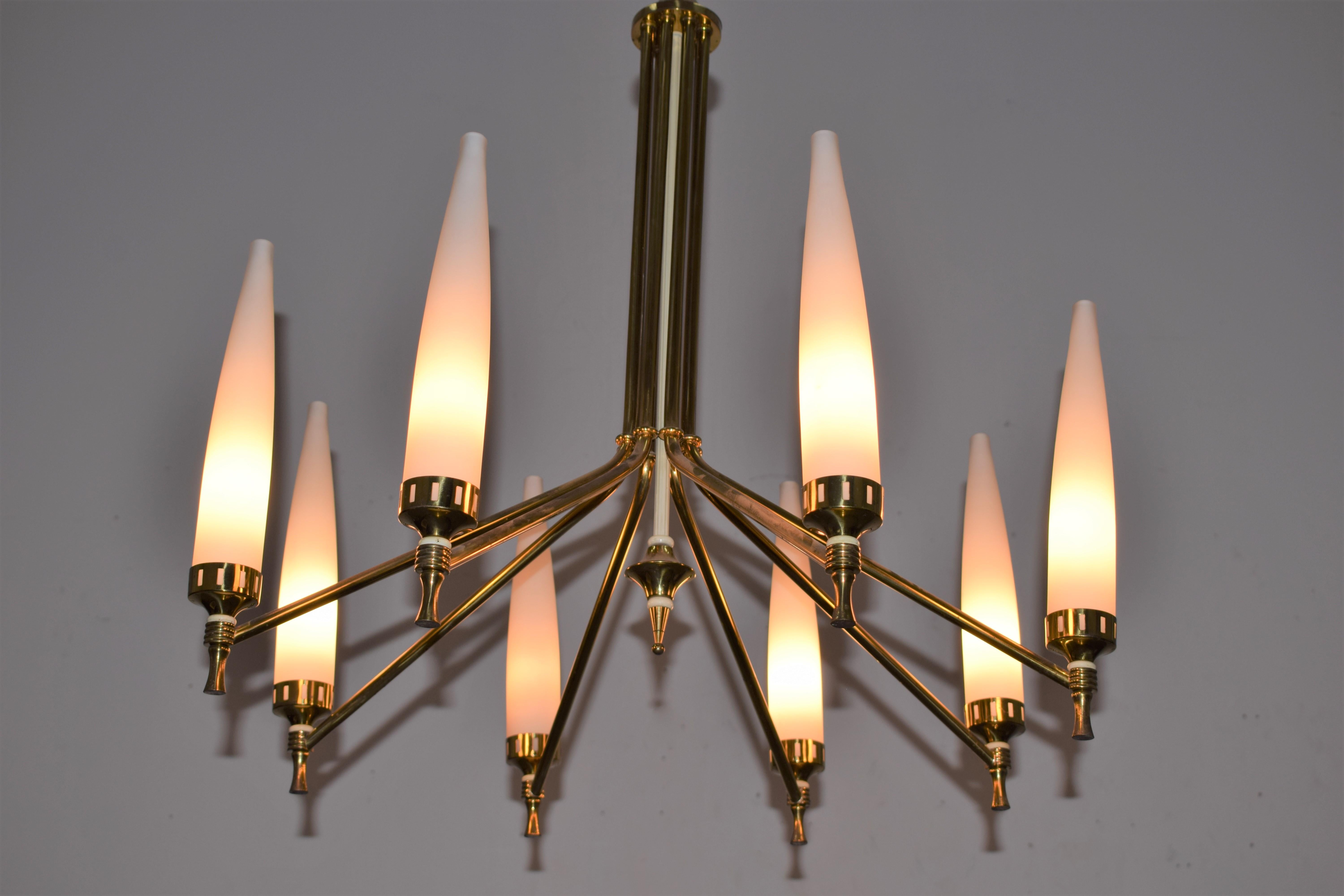Italian Pendant Lamp by Stilnovo, 1950s 2