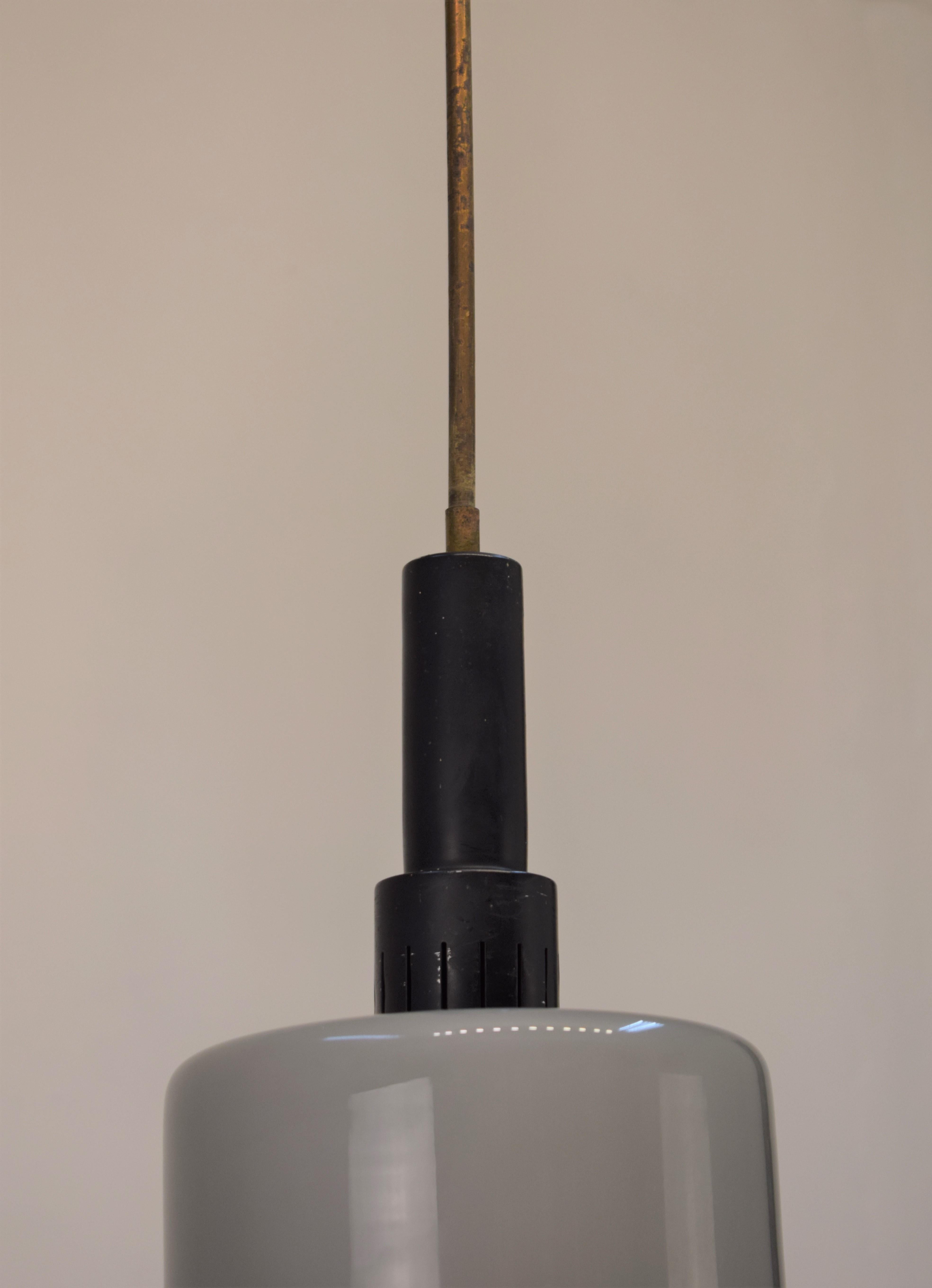 Mid-20th Century Italian Pendant Lamp by Stilnovo, 1960s For Sale