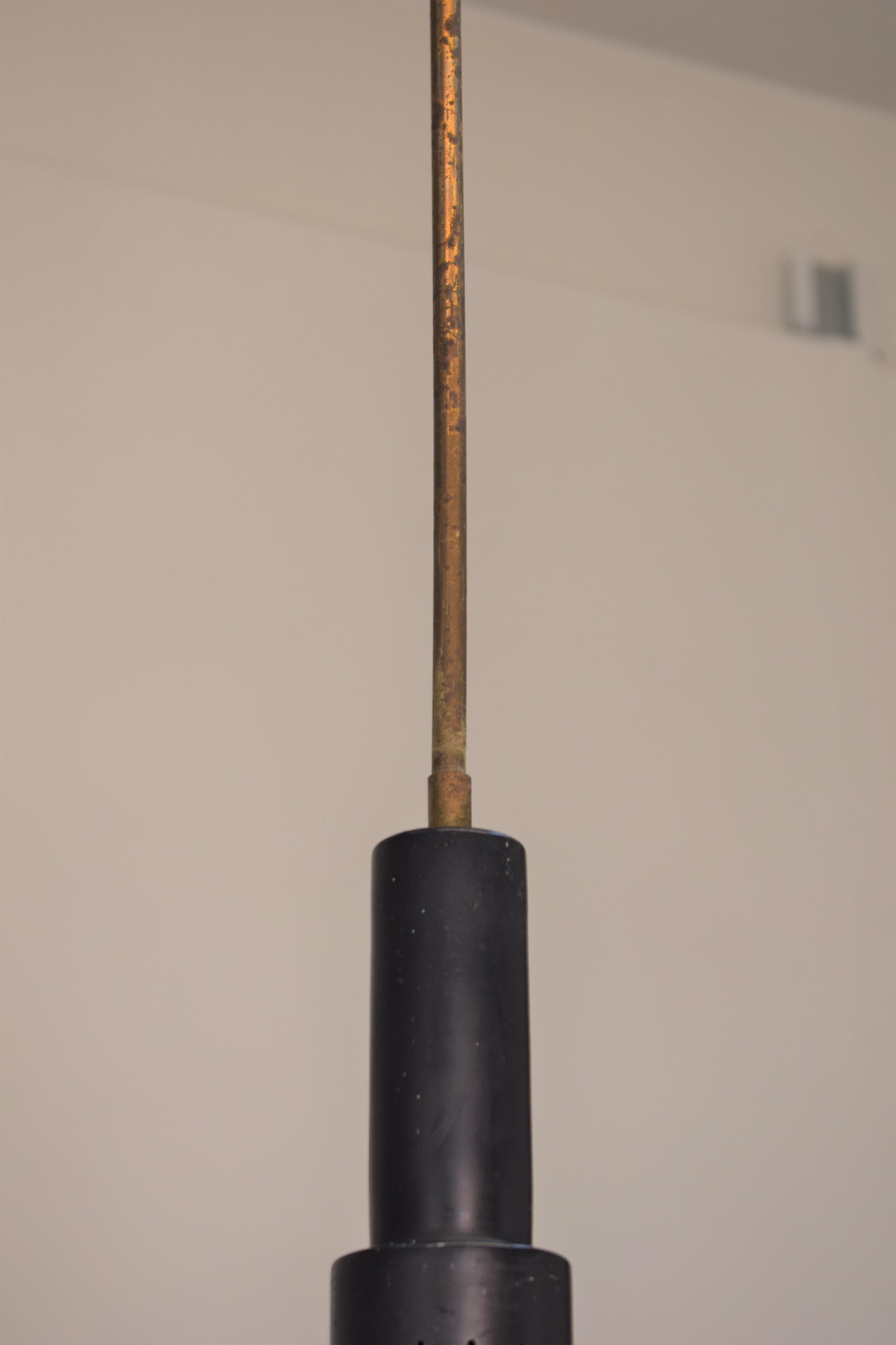 Metal Italian Pendant Lamp by Stilnovo, 1960s For Sale