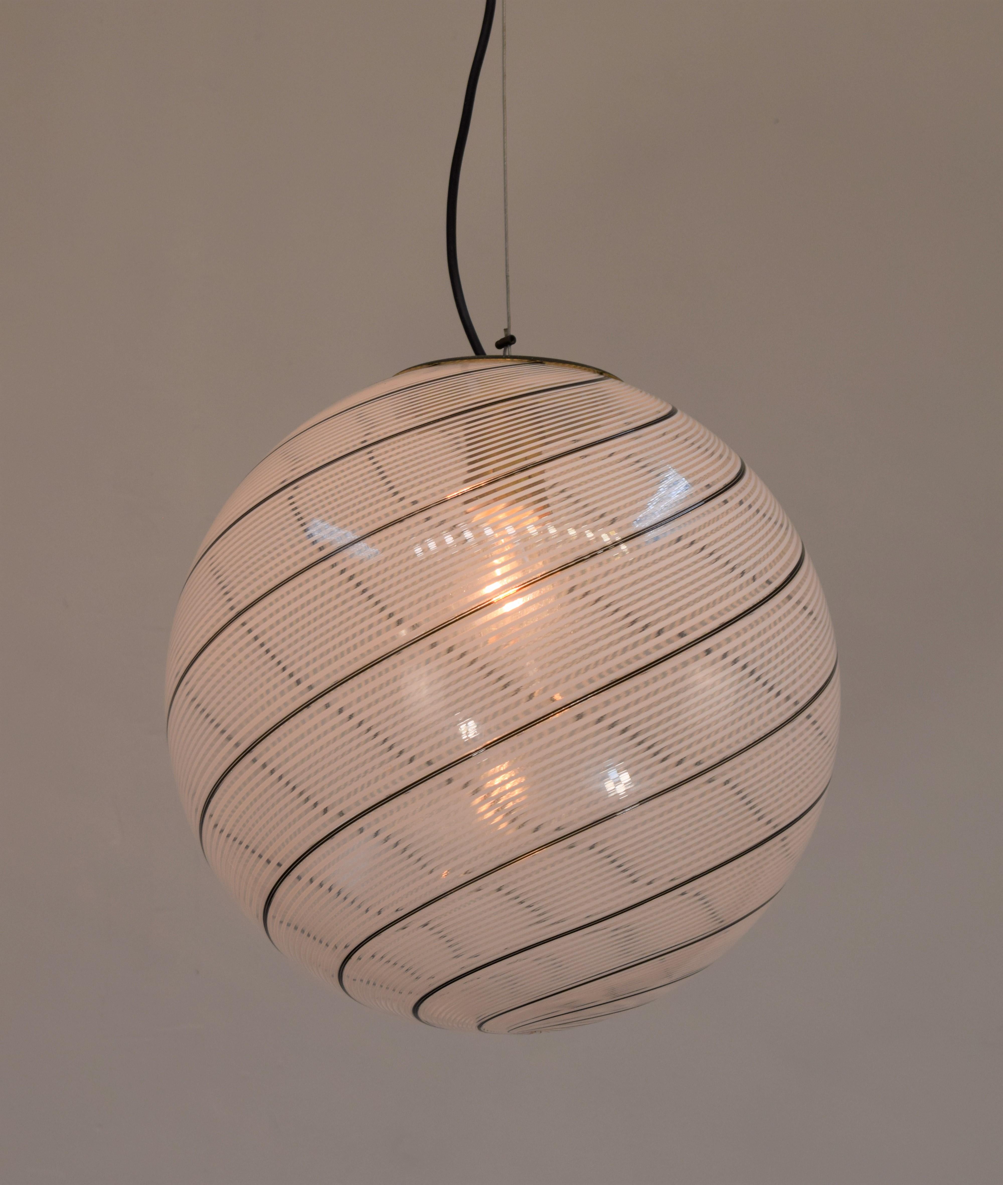 Italian Pendant Lamp by Venini, 1960s 1