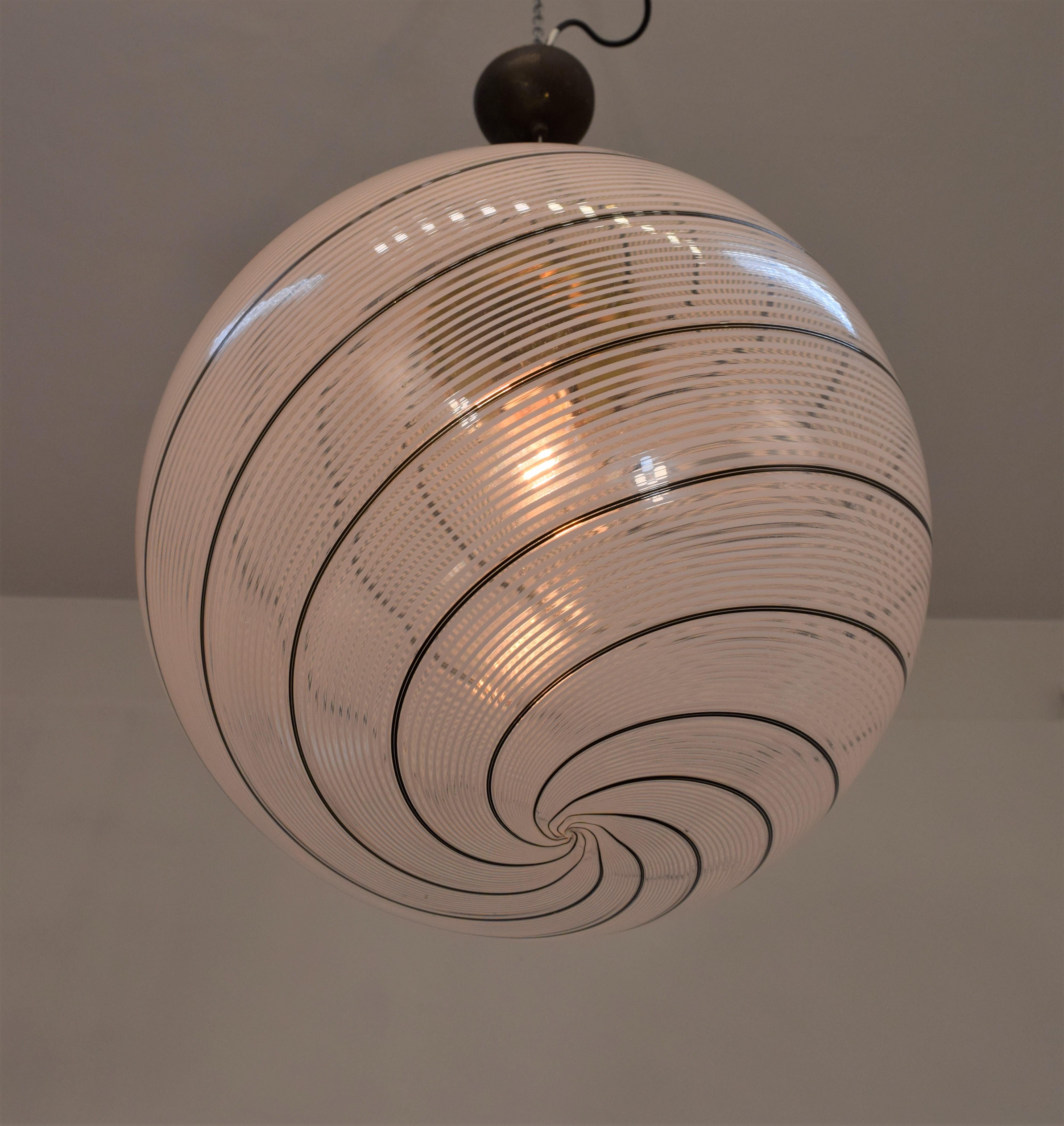Italian Pendant Lamp by Venini, 1960s 2