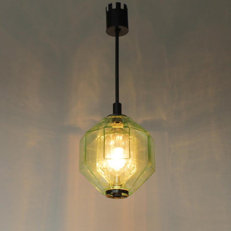 Mid-Century Modern Italian Pendant Lamp by Vinicio Vianello for Vistosi Murano For Sale