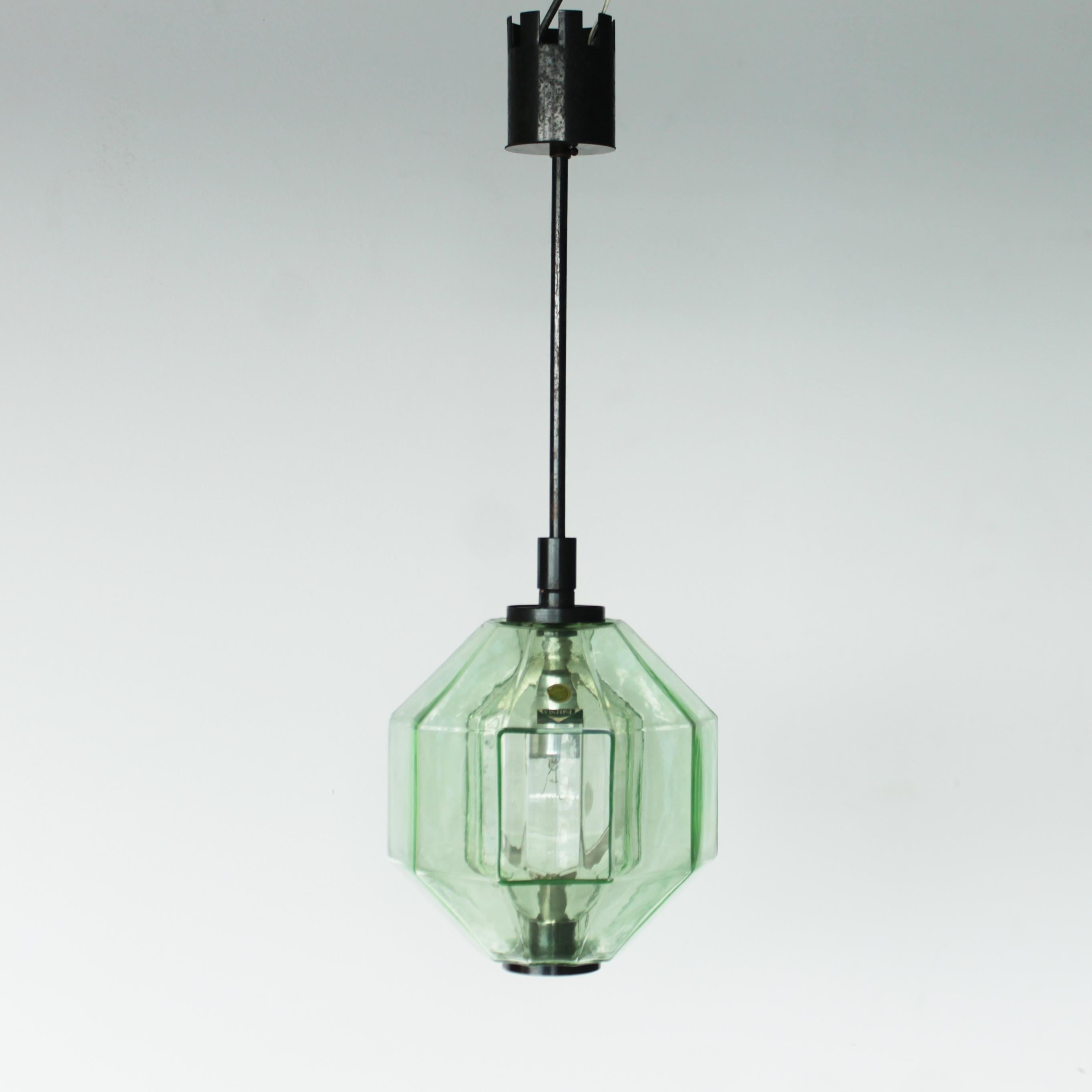 Metal Italian Pendant Lamp by Vinicio Vianello for Vistosi Murano