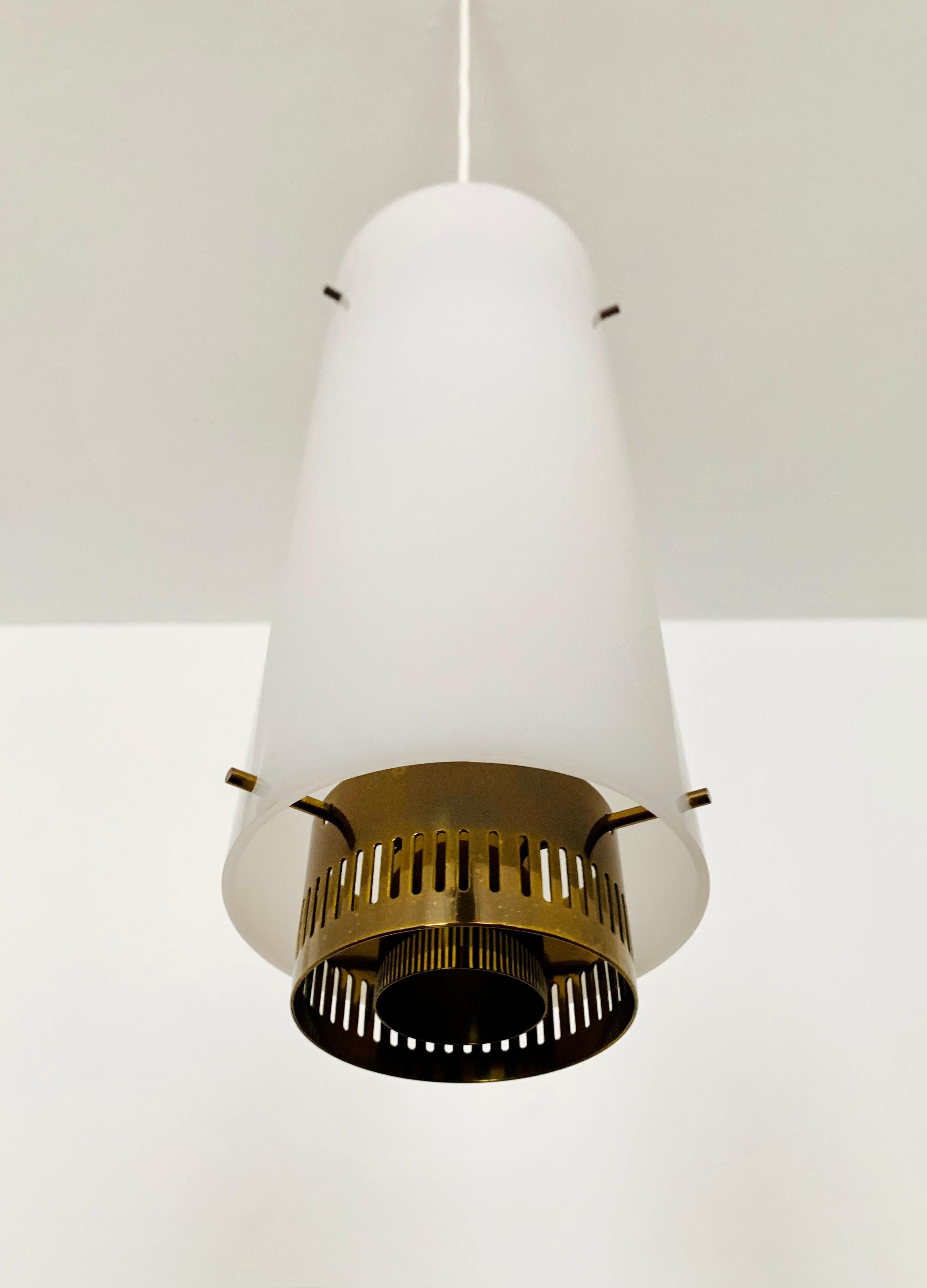 Brass Italian Pendant Lamp For Sale
