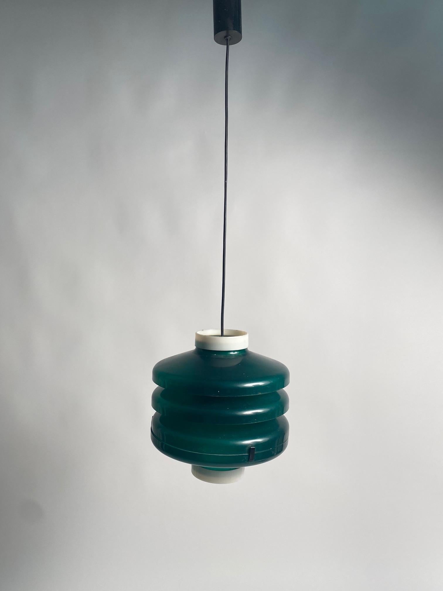 Italian pendant lamp from the 50s, Stilnovo style For Sale 2