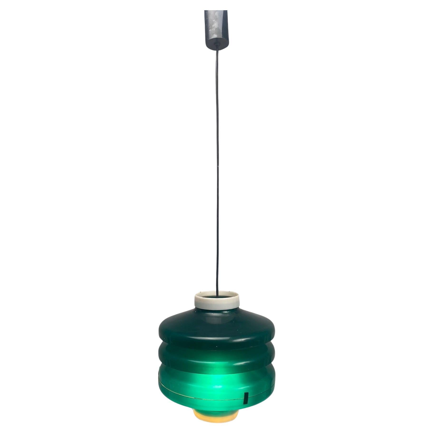 Italian pendant lamp from the 50s, Stilnovo style For Sale
