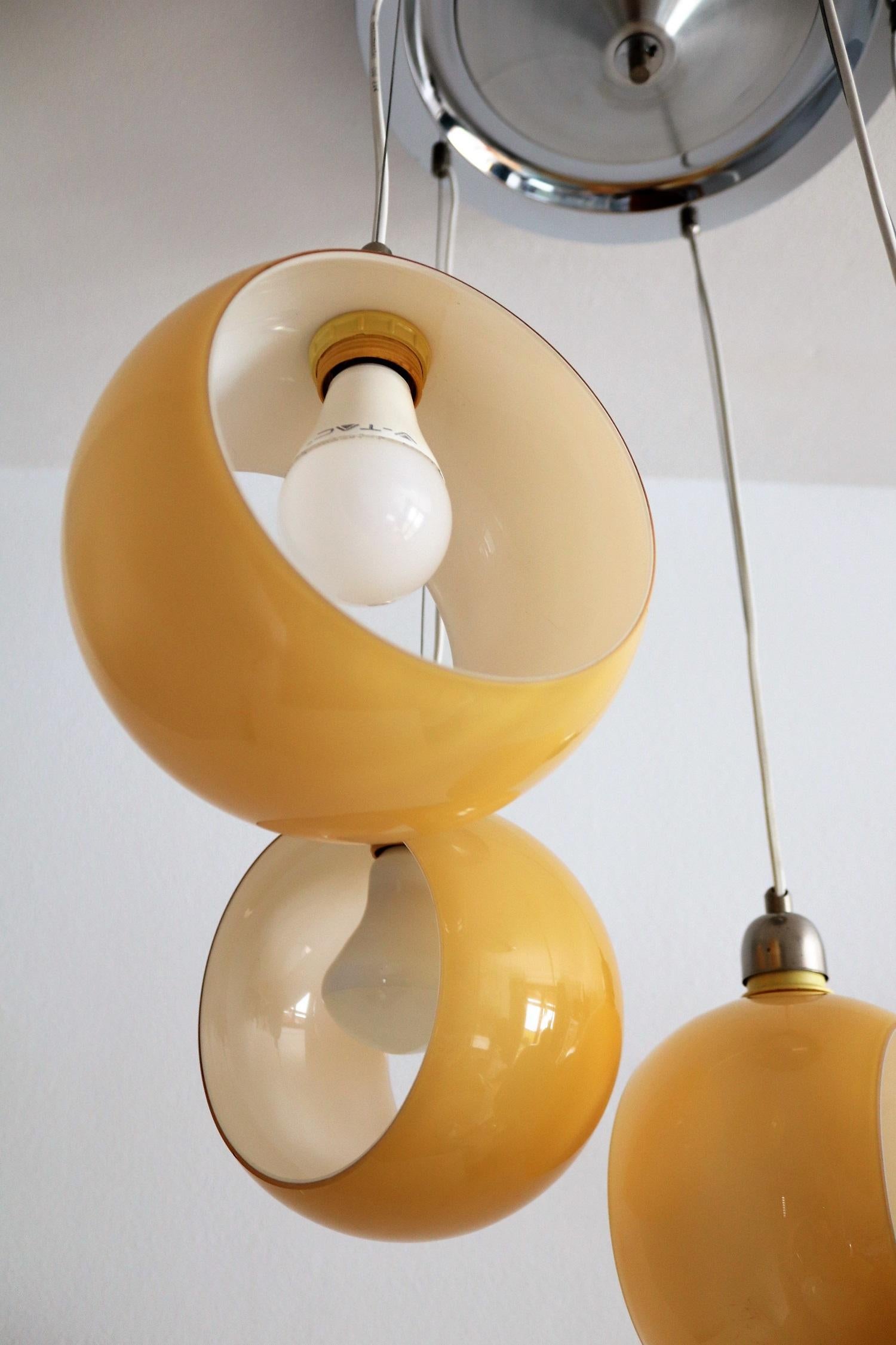 Late 20th Century Italian Pendant Light or Chandelier in style of Carlo Nason for Mazzega, 1970s