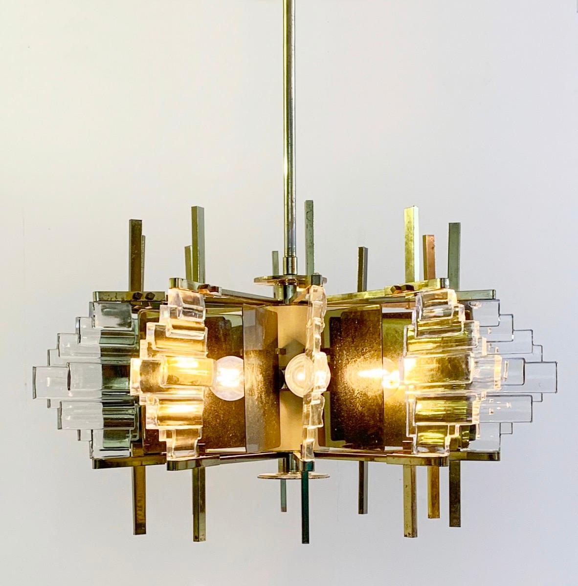 Late 20th Century Italian Pendant Light by Sciolari