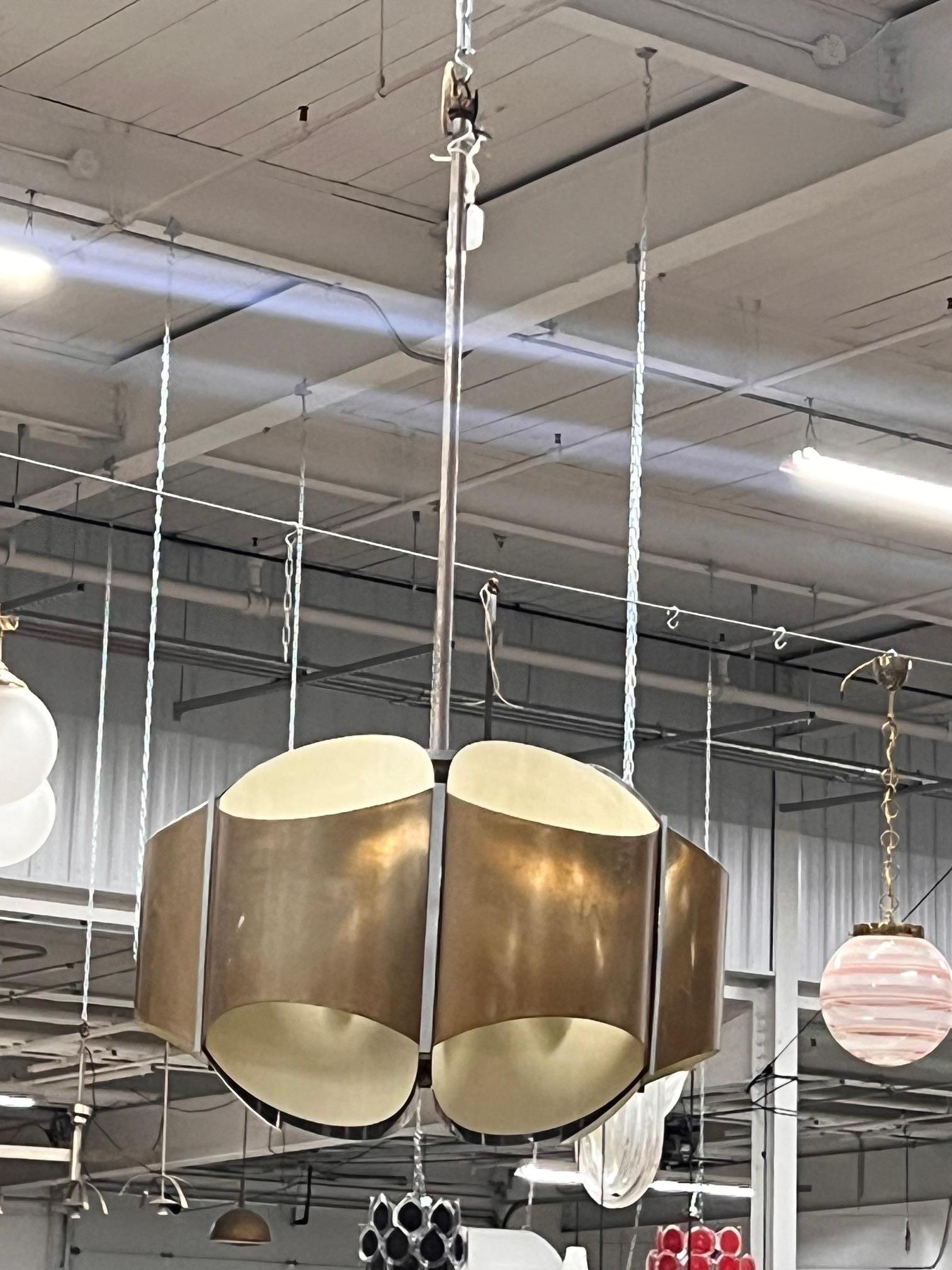 Metallo Lampada a sospensione italiana in vendita