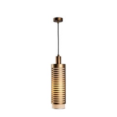 Italian Pendant Light in Burnished Metal