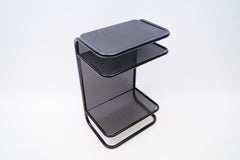 Italian Perforated Metal Telephone Table from Memphis Era, 1980s