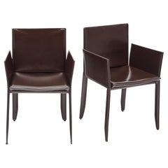 Italian Period Mid-Century Poltrona Frau Armchairs
