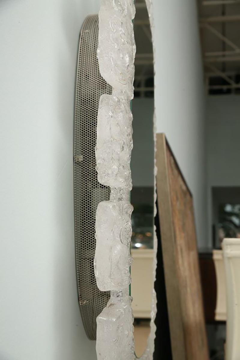 Vetro Specchio illuminato in perspex italiano in vendita