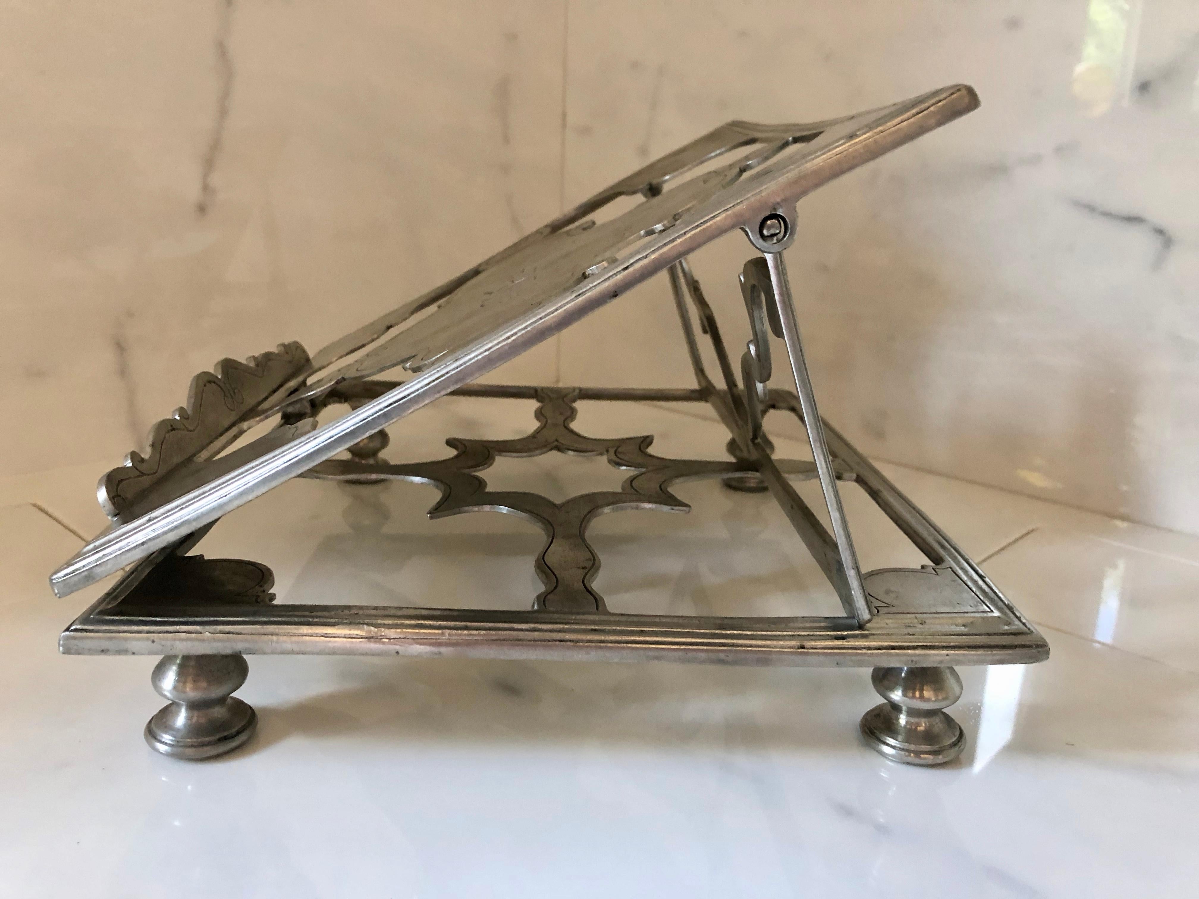 Italian Pewter Book Stand by Match 1