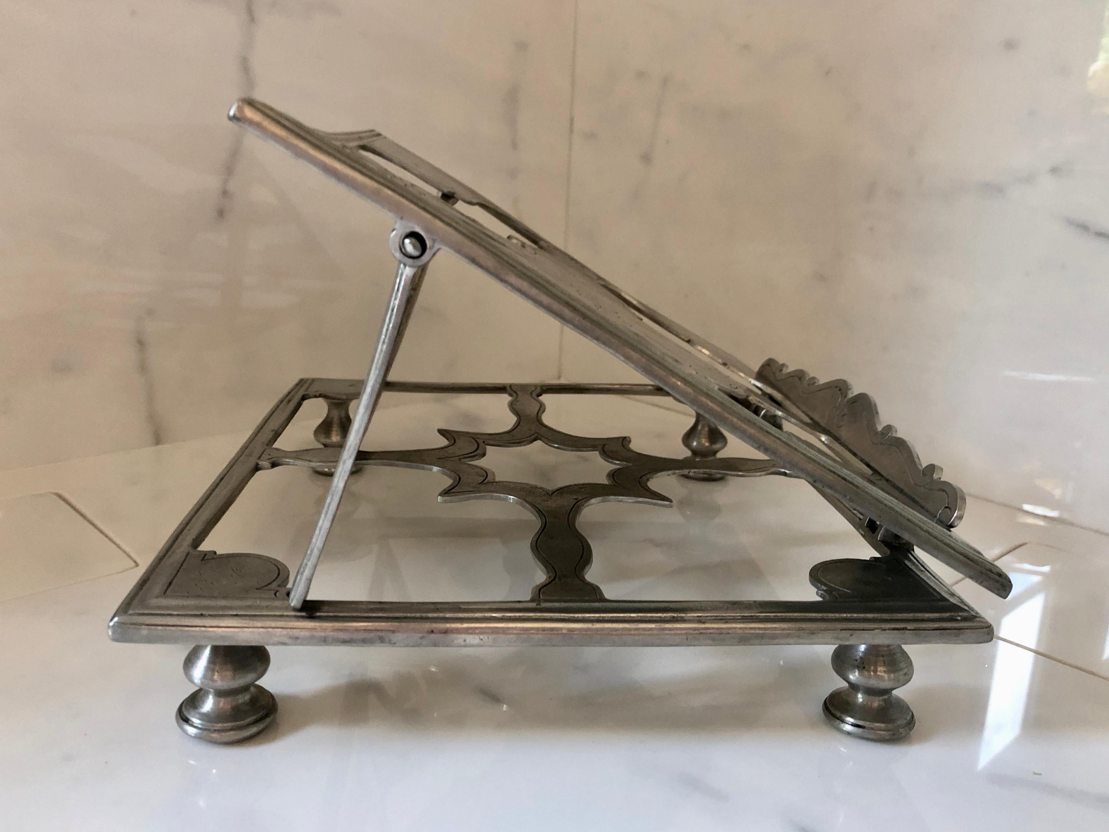 Italian Pewter Book Stand by Match 3