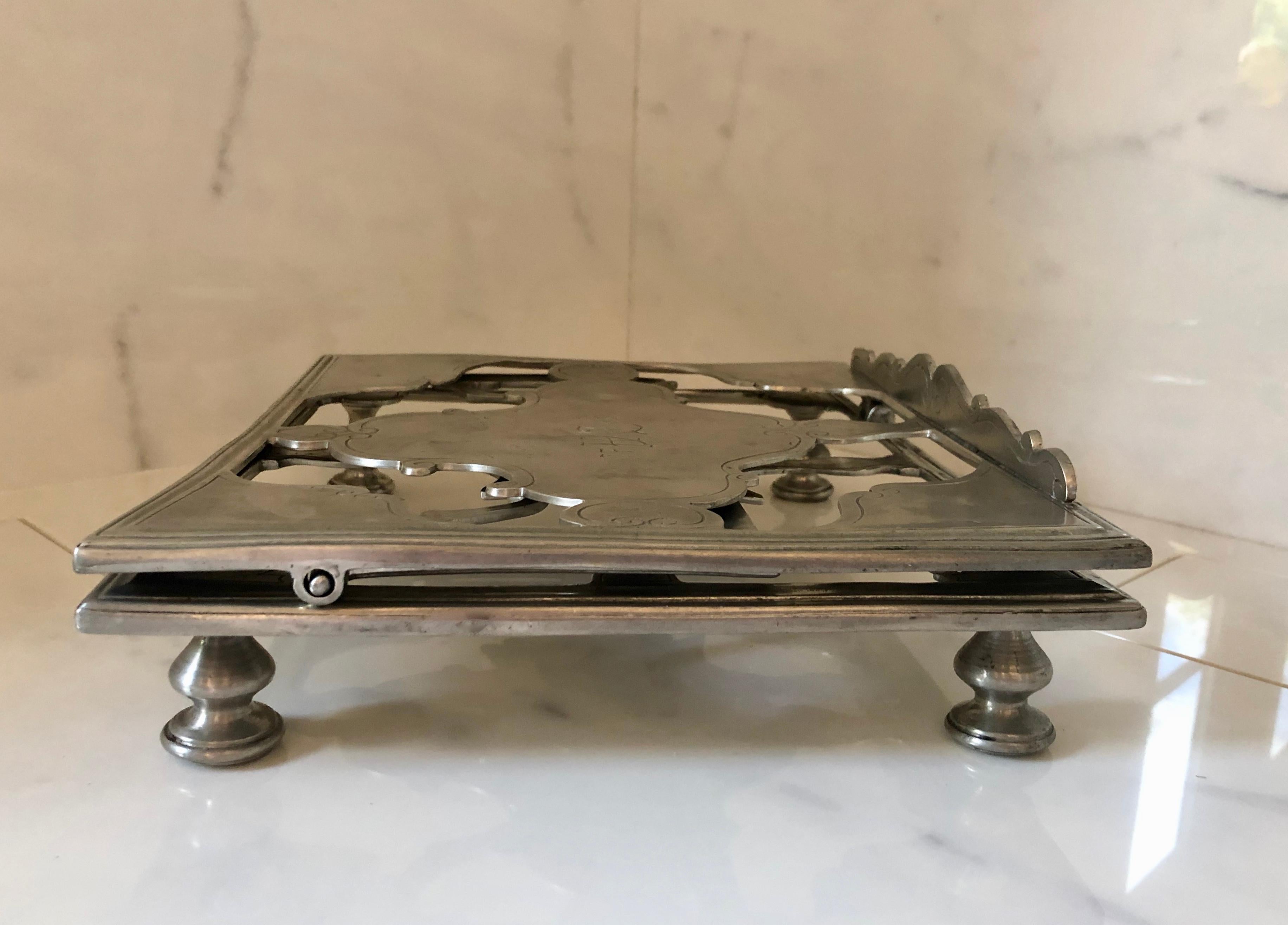 Italian Pewter Book Stand by Match 4