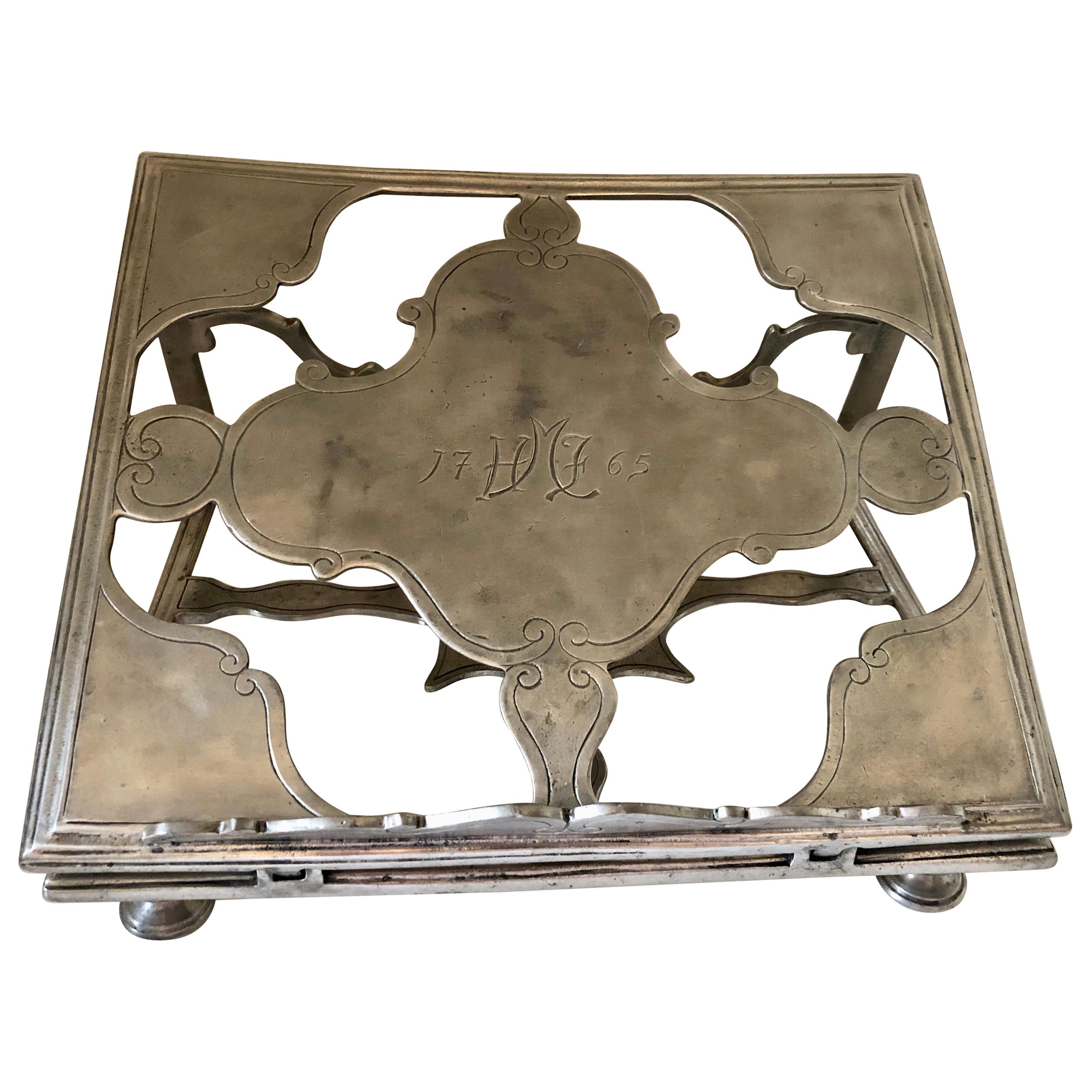 Italian Pewter Book Stand by Match