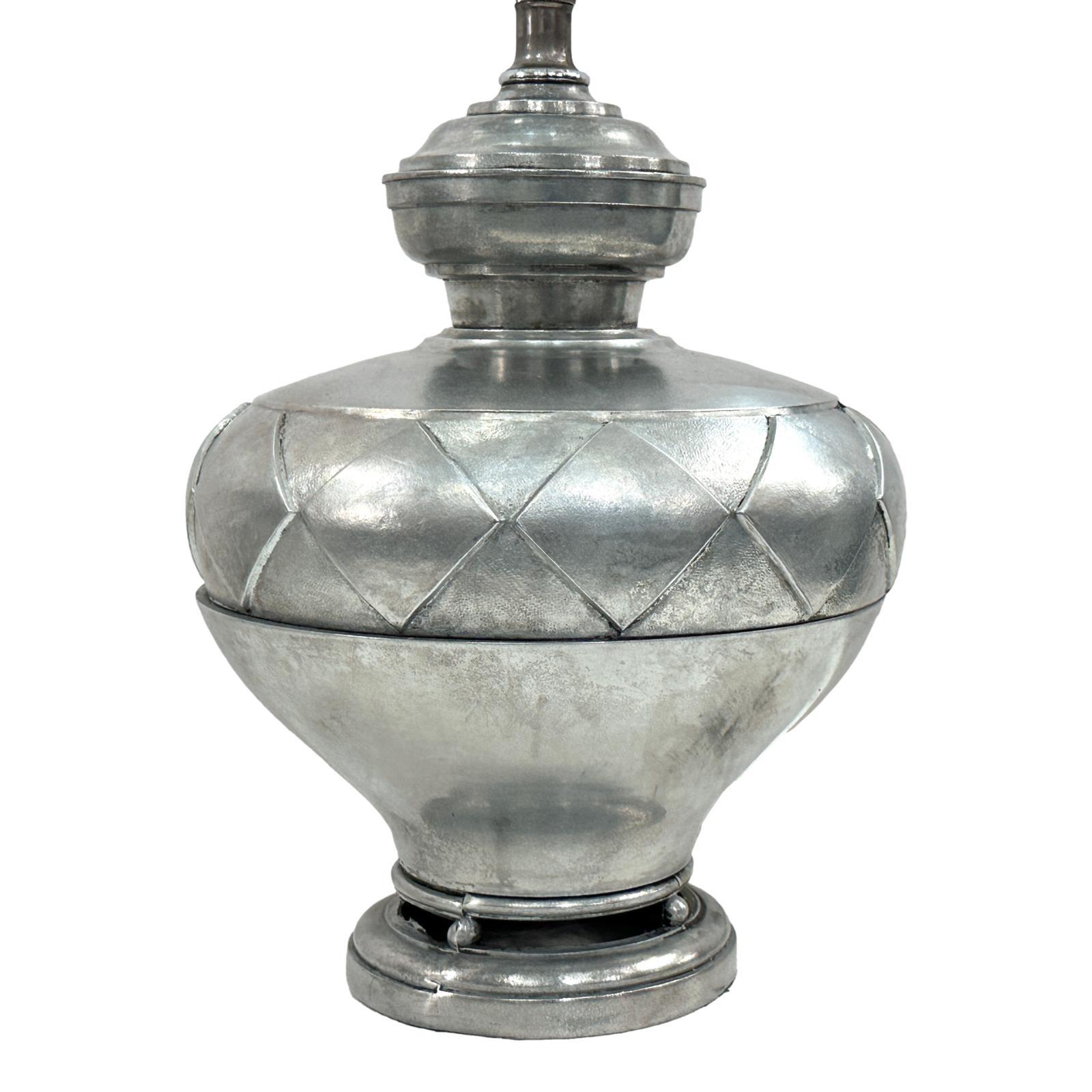 Mid-20th Century Italian Cast Metal Table Lamp For Sale