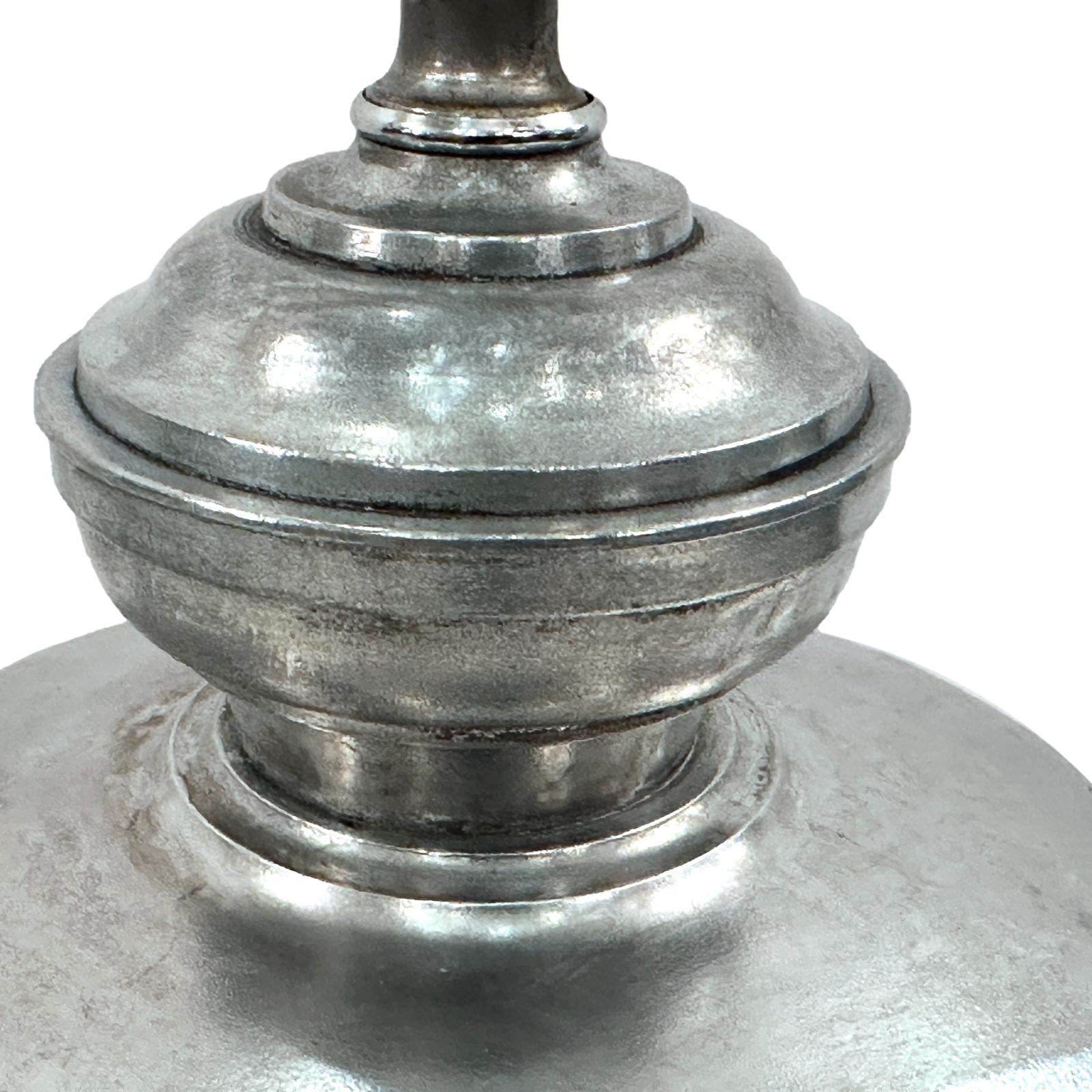 Italian Cast Metal Table Lamp For Sale 1