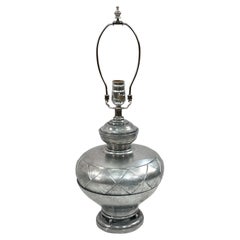 Italian Pewter Table Lamp