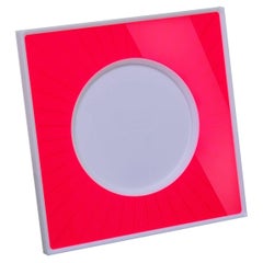 Cadre photo italien en plexiglas rouge et blanc, Sharing Red
