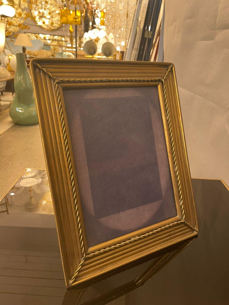 Italian Picture Frame in Brass, Italy, 1960 For Sale at 1stDibs