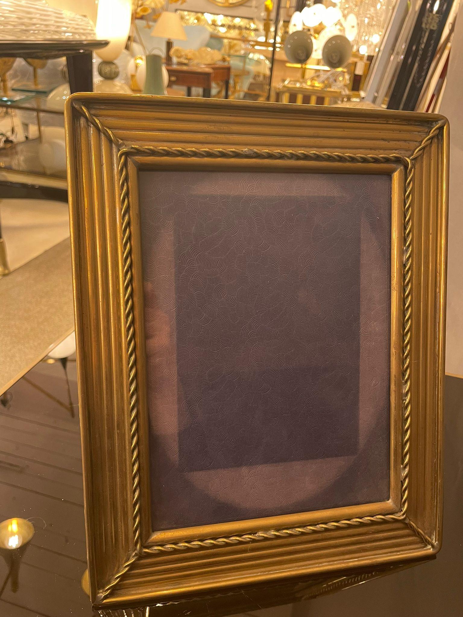 Italian Picture Frame in Brass, Italy, 1960 In Good Condition For Sale In London, GB