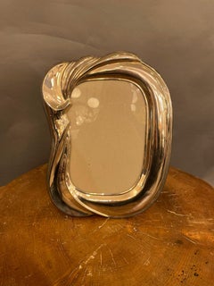 Large Picture Frame in Silver-plate, Italy 1970s