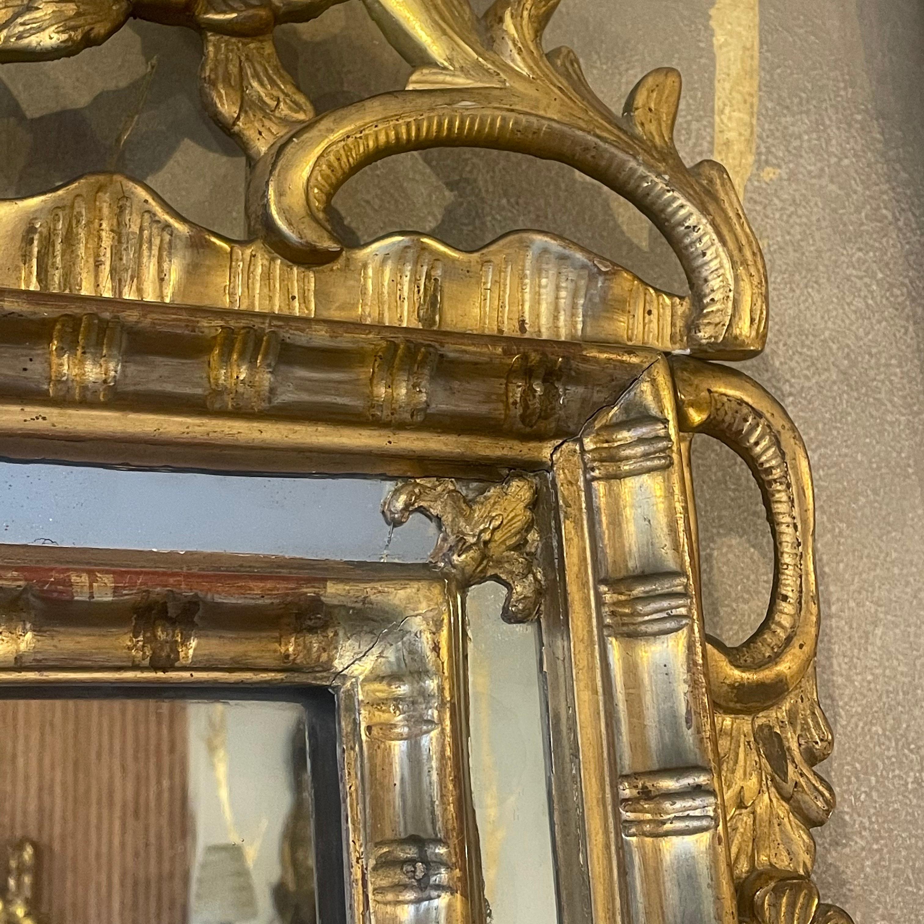 Italian Piedmontese Giltwood Mirror, circa 1780 For Sale 3