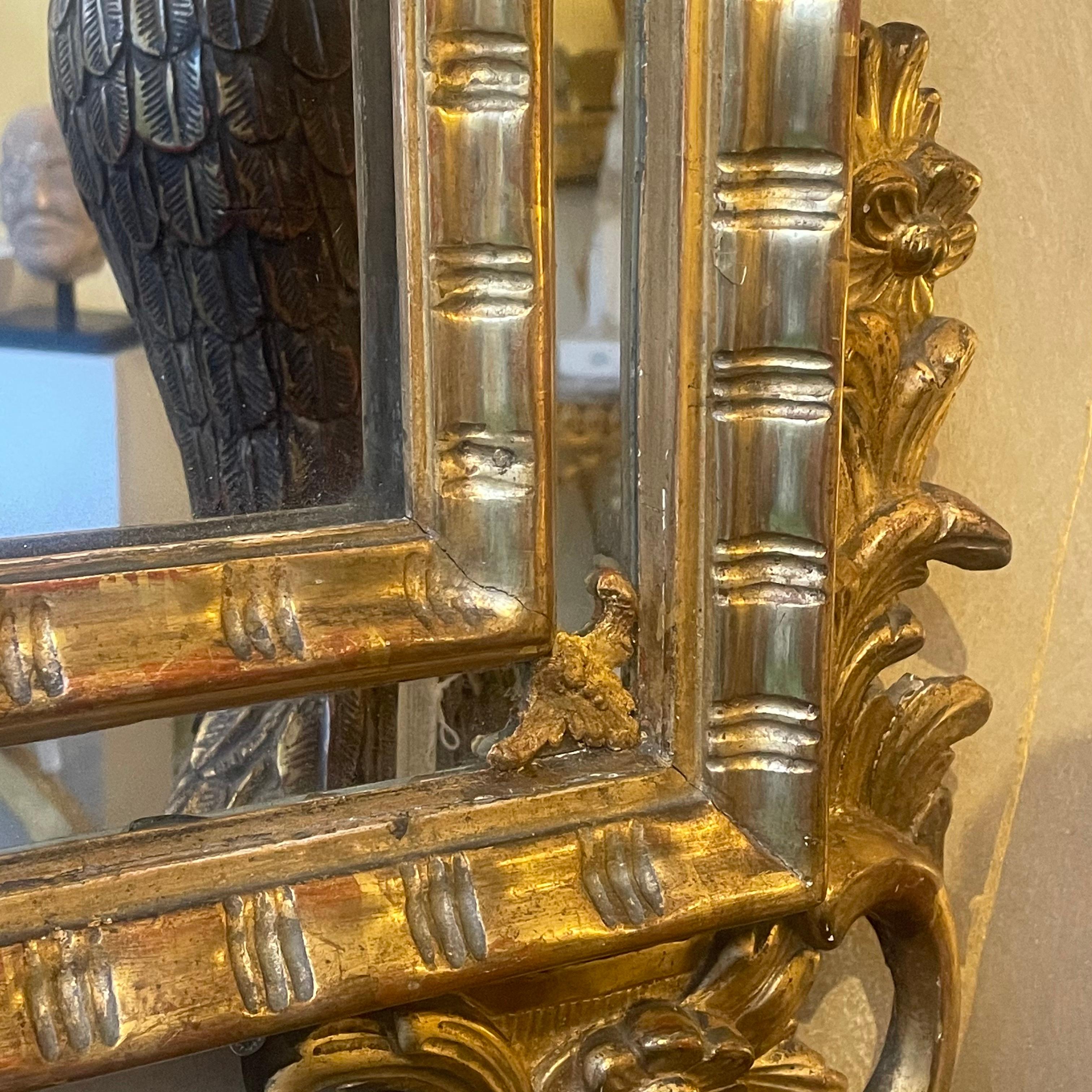 Italian Piedmontese Giltwood Mirror, circa 1780 For Sale 4