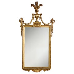 Italian Piedmontese Neoclassical Carved and Gilded Mirror