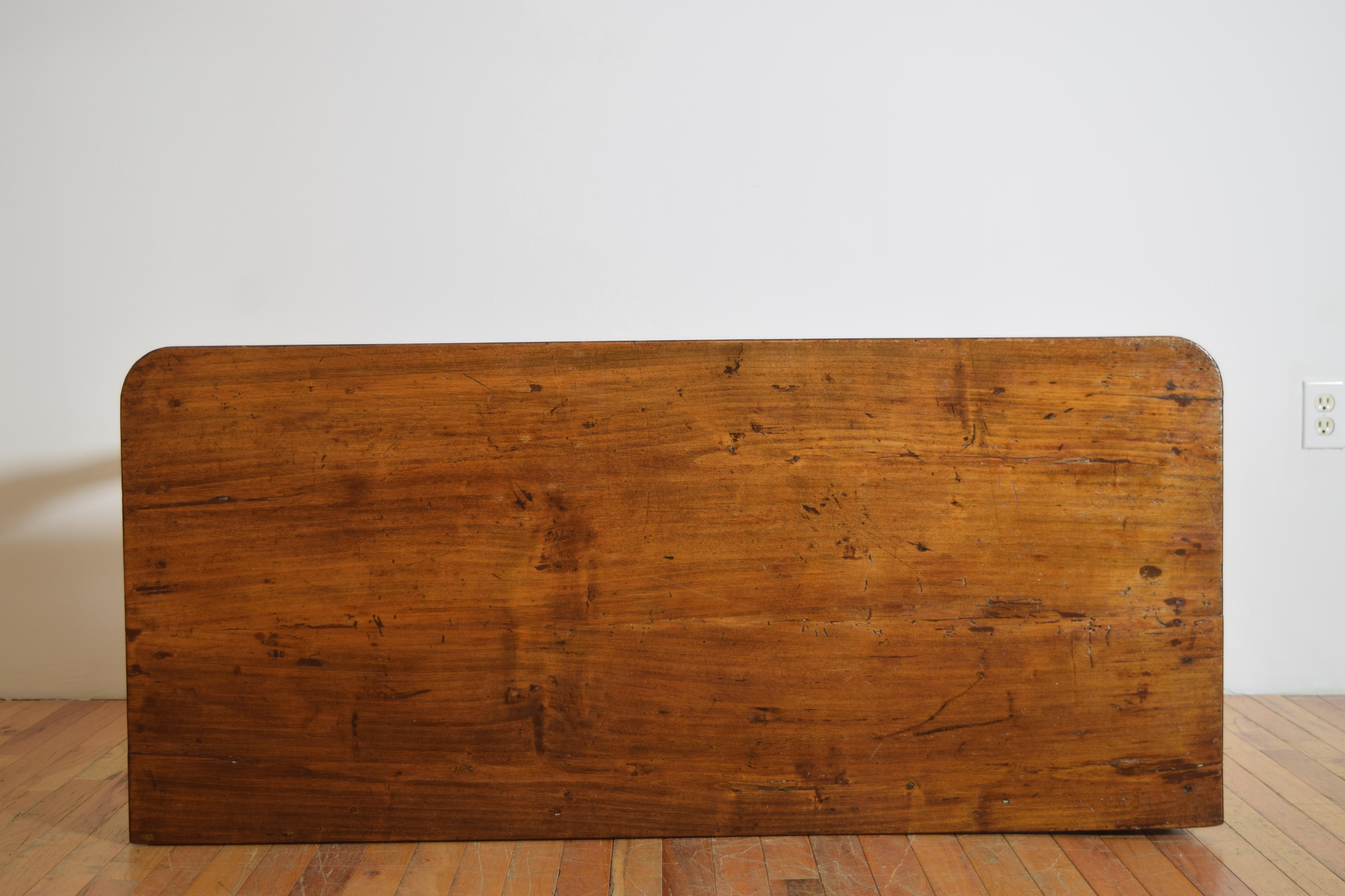 Italian, Piemontese, Carved Larice 1-Drawer Console, last quarter 18th century For Sale 6